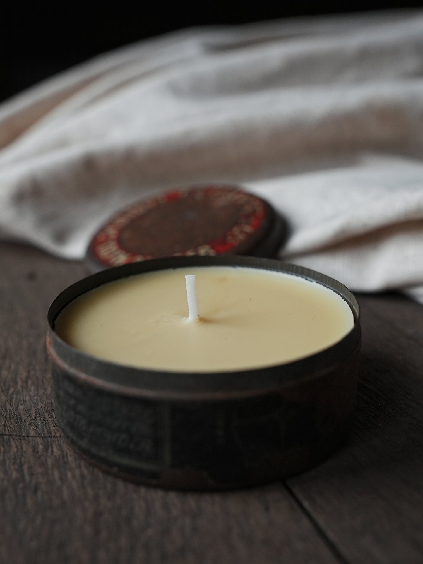 Carbolic Tooth Powder Vintage Tin Candle - 100% Natural Wax