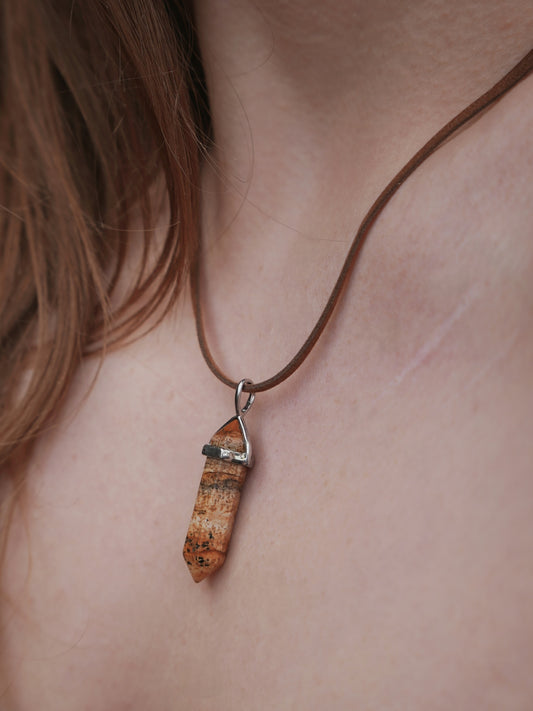 Jasper Point Pendants