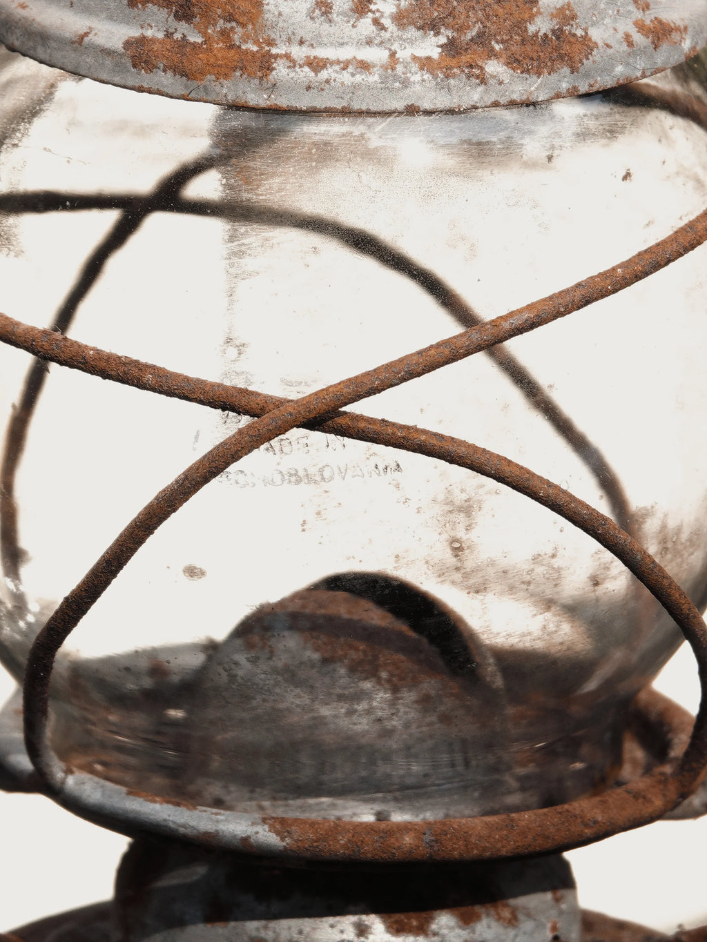 Czechoslovakian Vintage Hurricane Lantern