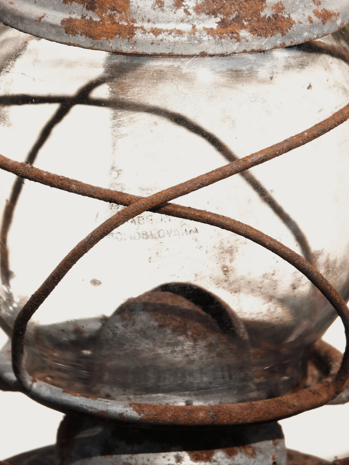 Czechoslovakian Vintage Hurricane Lantern