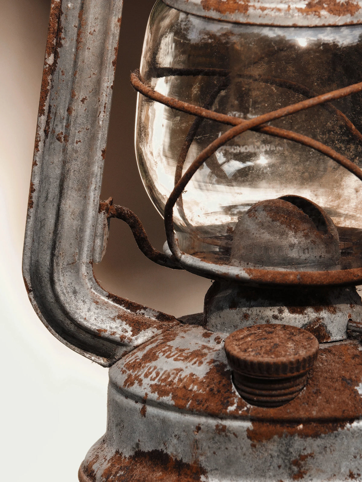 Czechoslovakian Vintage Hurricane Lantern