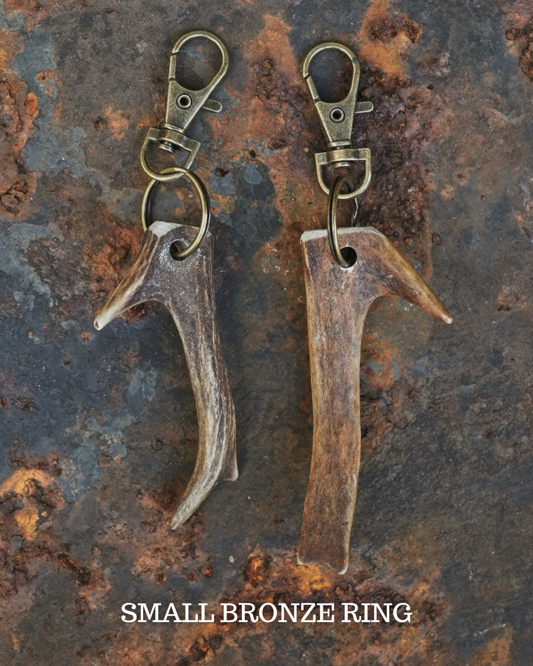 Small Roe Buck Antler Keyrings