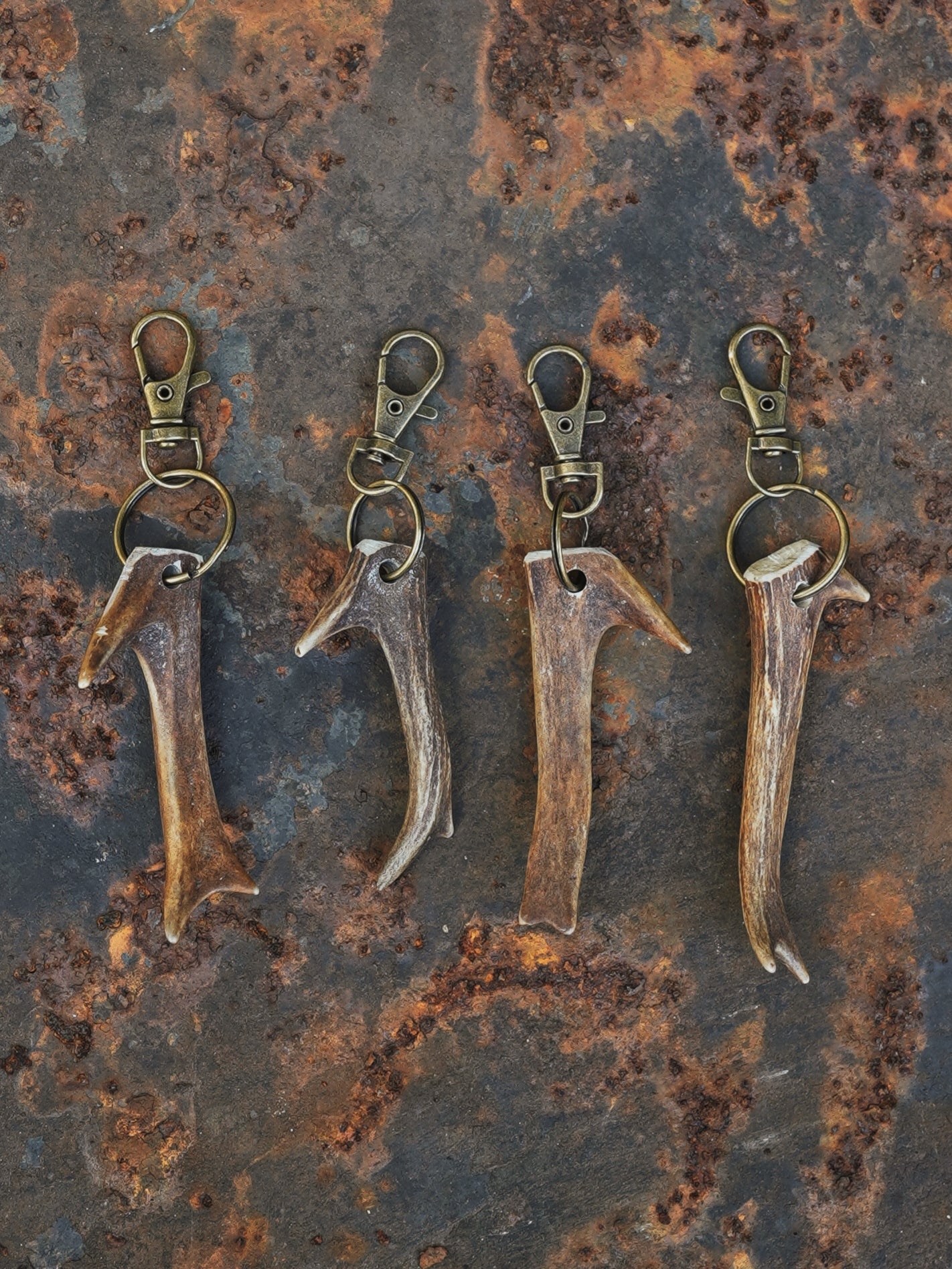 Small Roe Buck Antler Keyrings