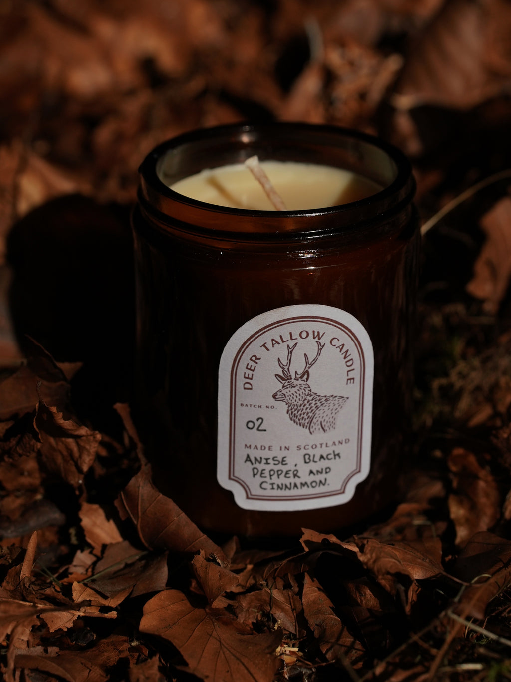 ANISE, CINNAMON AND BLACK PEPPER DEER TALLOW CANDLES