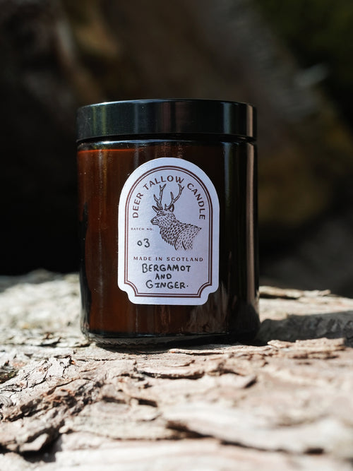 BERGAMOT AND GINGER DEER TALLOW CANDLES
