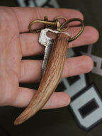 PALMATED ROE ANTLER KEYRING